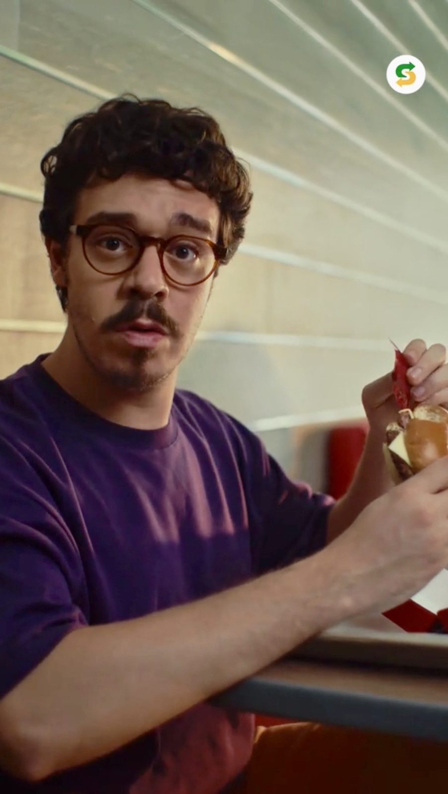 Hugo Lima no comercial da Subway